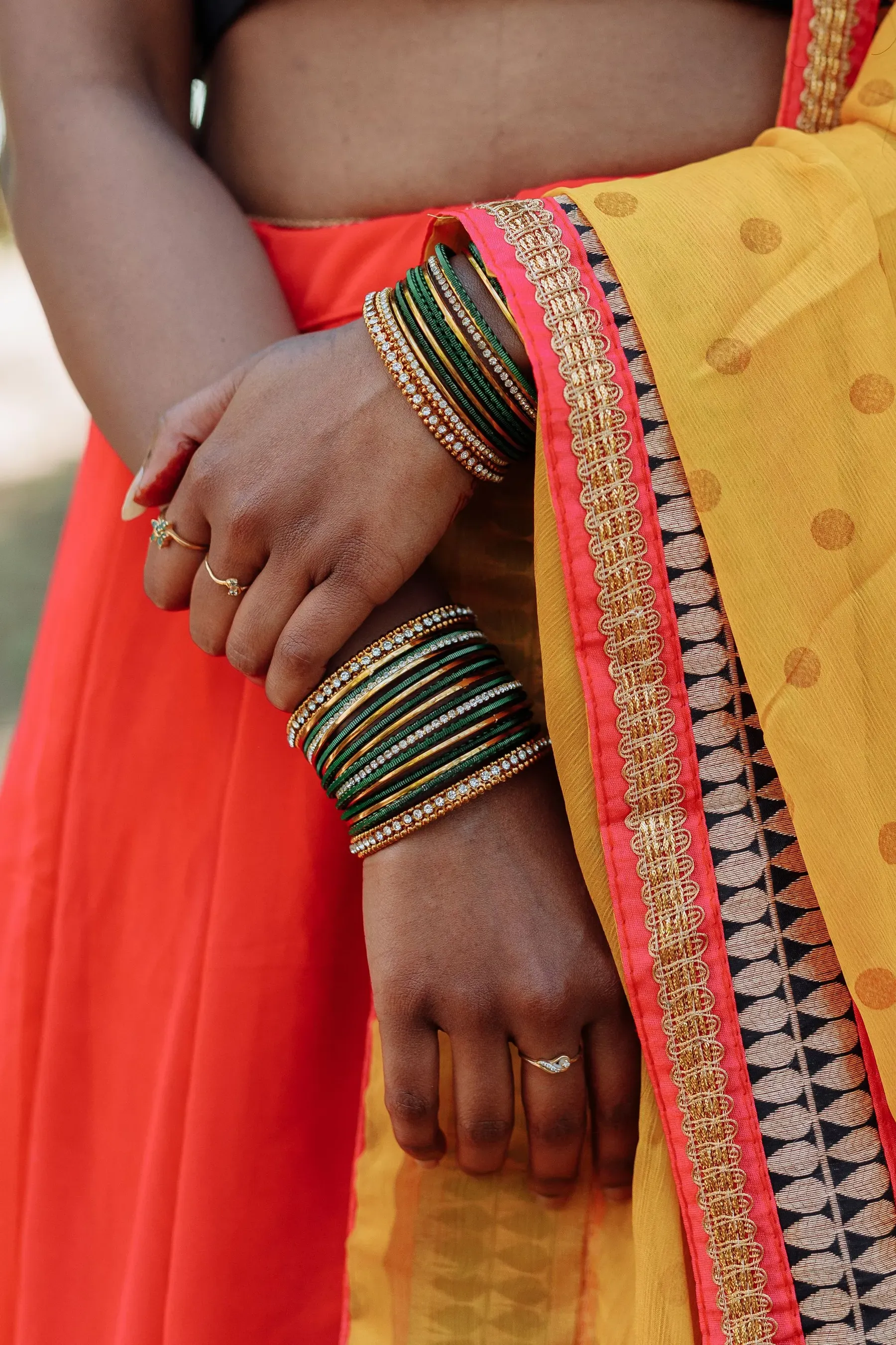 Sindoor Georgette Lehenga Set, detail
