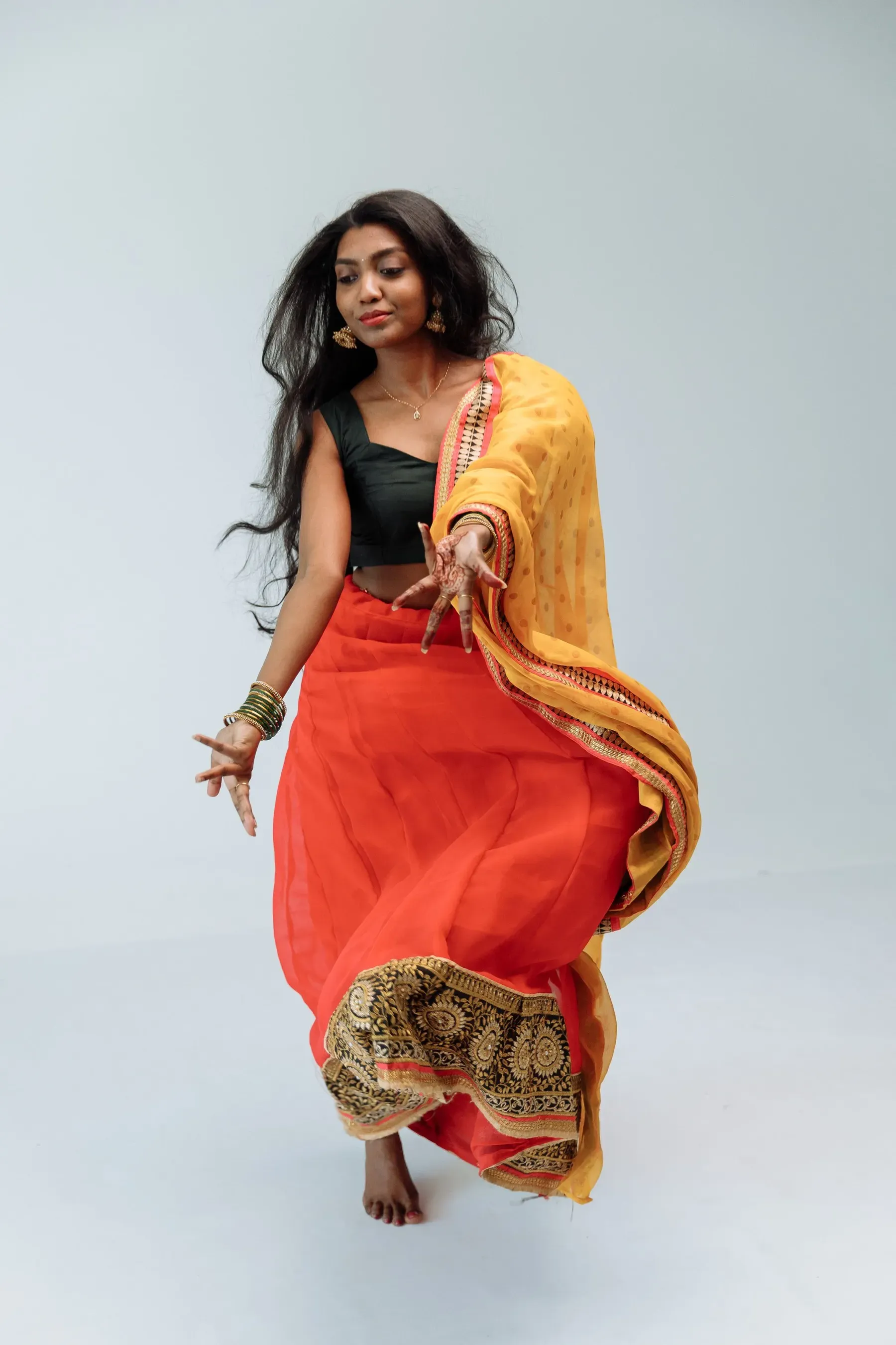 Look 04: Sindoor Georgette Lehenga Set
